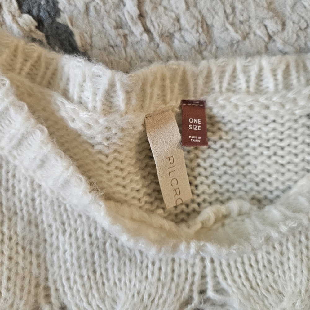 Pilcro Open Knit Sweater Vest One Size - Picture 6 of 6